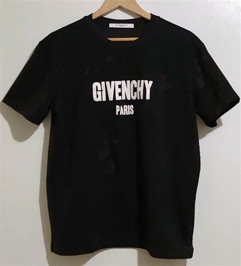 givenchy paris shirt ebay|givenchy distressed t shirt.